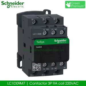 LC1D09M7 Schneider Contactor 3P 9A 220VAC