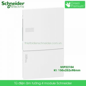 MIP22104 tủ điện âm tường 4 module Schneider
