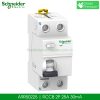 Aptomat chống giật A9R50225 2P 25A 30mA RCCB Schneider A9R50225 Schneider RCCB 2P 25A 30mA