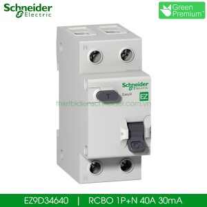 EZ9D34640 Schneider RCBO 1P+N 40A 30mA