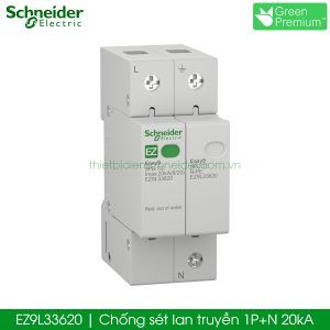 eZ9L33620 Schneider Chống sét lan truyền 1P+N 20kA