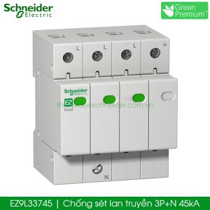 EZ9L33745 Schneider Chống sét lan truyền 3P+N 45kA
