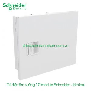 Tủ điện kim loại âm tường 12 module Schneider A9HESN12