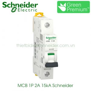 MCB 1P 2A 15kA Schneider A9F94102