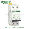 MCB 2P 1A 10kA Schneider A9F84201 Acti9 iC60H
