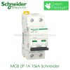 MCB 2P 1A 15kA Schneider A9F94201