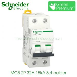 MCB 2P 32A 15kA Schneider A9F94232