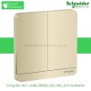 Công tắc đôi 1 chiều E8332L1LED_WG_G19 AvatarOn Schneider