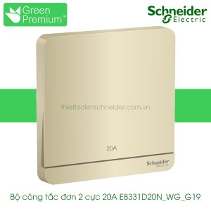 Công tắc đơn 2 cực 20A E8331D20N_WG_G19 AvatarOn Schneider
