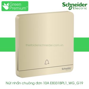 Nút nhấn chuông đơn 10A E8331BPL1_WG_G19 AvatarOn Schneider