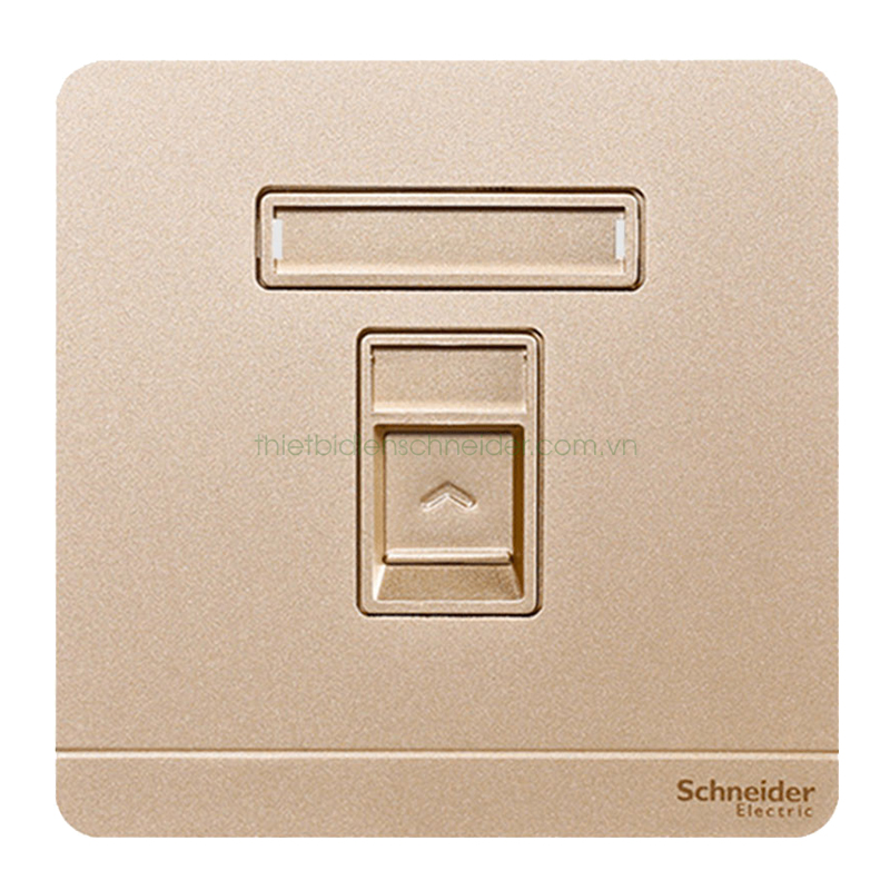 Ổ cắm điện thoại E8331RJS4_WG_G19, màu vàng Ổ cắm điện thoại Schneider