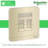 Ổ cắm điện thoại và mạng cat5e E8332TDRJS5_WG_G19 Avataron Schneider
