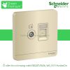 Ổ cắm tivi và mạng cat6 E8332TVRJS6_WG_G19 AvatarOn Schneider