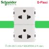 Ổ cắm đôi 3 chấu F1426UEST2M_G19 Schneider S-Flexi