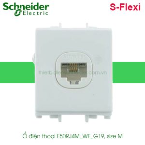 Ổ cắm điện thoại F50RJ4M_WE_G19 Schneider S-Flexi