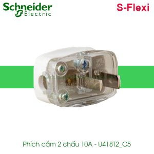 Phích cắm 2 chấu U418T2_C5 Schneider S-Flexi