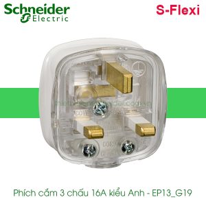 Phích cắm điện 3 chấu EP13_G19 Schneider S-Flexi