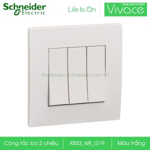 Công tắc ba 2 chiều KB33_WE_G19 Schneider Vivace