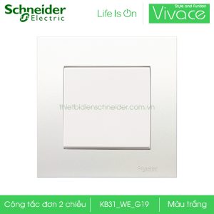 Công tắc đơn 2 chiều KB31_WE_G19 Schneider Vivace