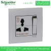 Ổ cắm đơn đa năng 13A có công tắc KB113LS_AS_G19 Schneider Vivace