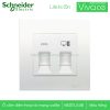 Ổ cắm mạng và điện thoại KB32TS_RJ5E Schneider Vivace Ổ cắm điện thoại và mạng Schneider KB32TS_RJ5E Vivace