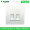 Ổ cắm mạng đôi KB32RJ6 Schneider Vivace Ổ cắm mạng cat6 đôi Schneider Bảng thông số ổ cắm mạng cat6 đôi Schneider Vivace KB32RJ6 Vivace