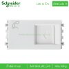 Ổ cắm điện thoại 8431SRJ4_WE_G19 Zencelo A Schneider, size S Ổ cắm điện thoại size S 8431SRJ4_WE_G19 Zencelo A Schneider