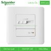 Dimmer quạt E8431SPF_WE Zencelo Schneider, màu trắng