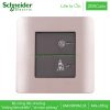 Bộ công tắc chuông không làm phiền, xin dọn phòng E8431BPDM_SZ_G19 Zencelo Schneider, màu đồng