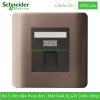 Bộ ổ cắm điện thoại E8431RJS4_SZ_G19 Zencelo Schneider Ổ cắm điện thoại đơn E8431RJS4_SZ_G19 Zencelo Schneider màu đồng