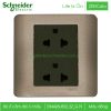 Bộ ổ cắm đôi 3 chấu E84426UES2_SZ_G19 Zencelo Schneider Ổ cắm đôi 3 chấu E84426UES2_SZ_G19 Zencelo Schneider màu đồng