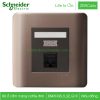 Bộ ổ cắm mạng cat5e đơn E8431RJS_5_SZ_G19 Zencelo Schneider Ổ cắm mạng cat5e đơn E8431RJS_5_SZ_G19 Zencelo Schneider màu đồng