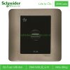 Bộ ổ cắm sạc USB đơn 2.1A E8431USB_SZ_G19 Zencelo Schneider Ổ cắm sạc USB đơn E8431USB_SZ_G19 Zencelo Schneider màu đồng
