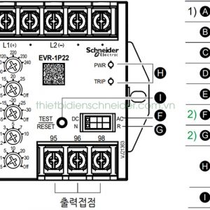 Mô tả đặc điểm rơ le bảo vệ điện áp EVR-1P22 Schneider