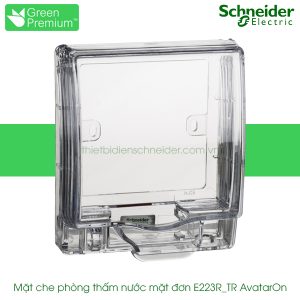 Mặt che phòng thấm nước mặt đơn E223R_TR AvatarOn Schneider