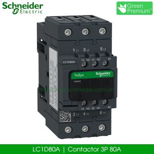 LC1D80A Schneider Contactor 3P 80A