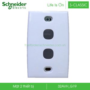 Mặt 2 thiết bị 32AVH_G19 S-Classic Schneider