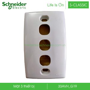 Mặt 3 thiết bị 33AVH_G19 S-Classic Schneider