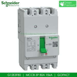 G12E3F80 Gopact MCCB 3P 80A 15kA Schneider