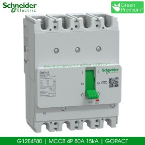 G12E4F80 Gopact MCCB 4P 80A 15kA Schneider