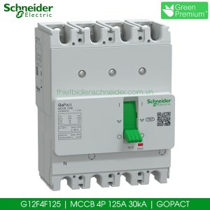 G12F4F125 Gopact MCCB 4P 125A 30kA Schneider