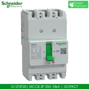 G12T3F20 Gopact MCCB 3P 20A 10kA Schneider
