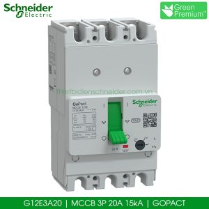 G12E3A20 Gopact MCCB 3P 20A 15kA Schneider