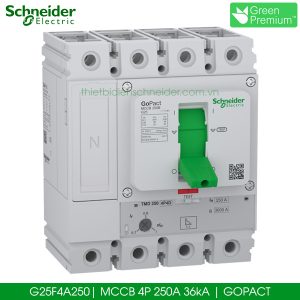 G25F4A250 Gopact MCCB 4P 25A 36kA Schneider