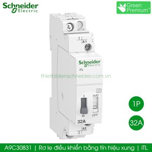A9C30831 Rơ le điều khiển bằng tín hiệu xung iTL 1P 32A Schneider
