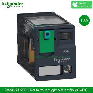 RXM2AB2ED Schneider rơ le trung gian 8 chân 48VDC 12A