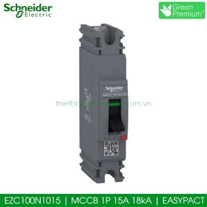 EZC100N1015 Schneider MCCB 1P 15A 18kA EasyPact EZC100