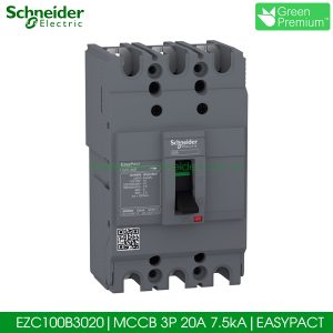 EZC100B3020 Schneider MCCB 3P 20A 7.5kA EasyPact EZC100