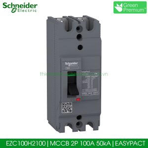 EZC100H2100 Schneider MCCB 2P 100A 50kA EasyPact EZC100