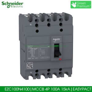 EZC100N4100 Schneider MCCB 4P 100A 15kA EasyPact EZC100